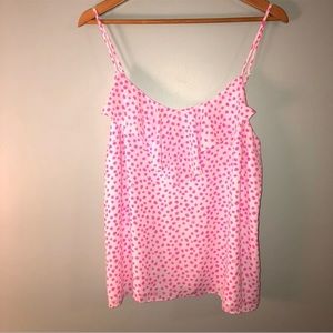 Lilly Pulitzer ruffle cami tank EUC
